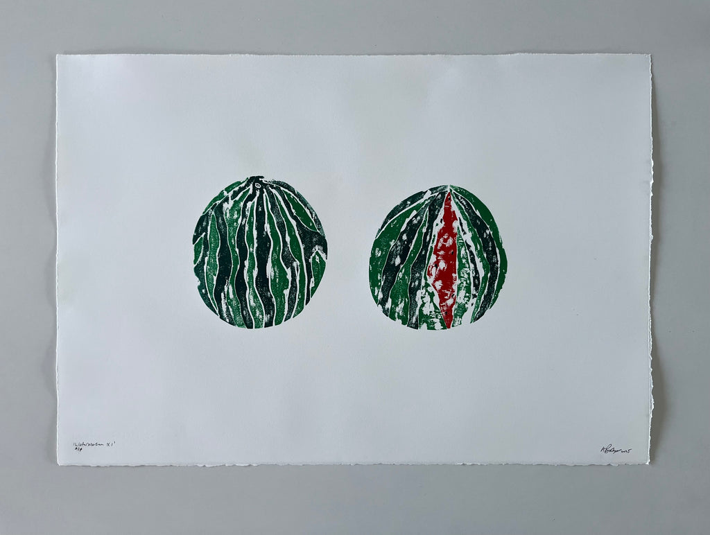 Watermelon print for Hackney Giving charity