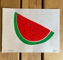 Free Palestine watermelon, 2025