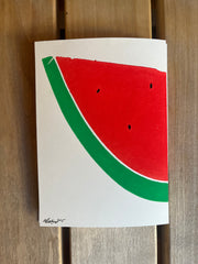 Watermelon cards - A6 pack of 5 (white), 2025