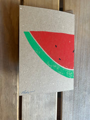 Watermelon cards - A6 pack of 5 (brown), 2025