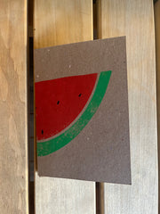 Watermelon cards - A6 pack of 5 (brown), 2025